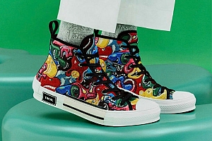迪奥 x Kenny Scharf 联名 Dior B27 & B23 鞋款释出