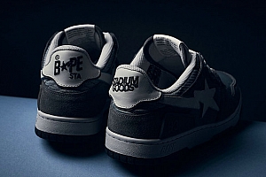 Stadium Goods x BAPE 联名鞋款系列释出,多款配色可选